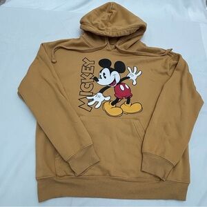 Disney Gold Hoodie with Mickey Mouse Design